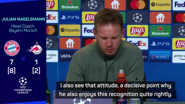 Lewandowski a 'role model' off the pitch - Nagelsmann