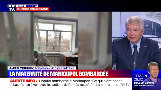 Hôpital de Marioupol: l'ambassadeur de Russie en France affirme que l'armée russe a l'ordre de ne pas frapper les civils