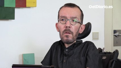 Pablo Echenique: "Estamos trabajando para que la sustitución del escaño de Alberto Rodríguez se pueda dar"