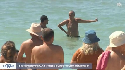 Zapping 18/08 : A 71 ans, le président du Portugal sauve deux femmes de la noyade
