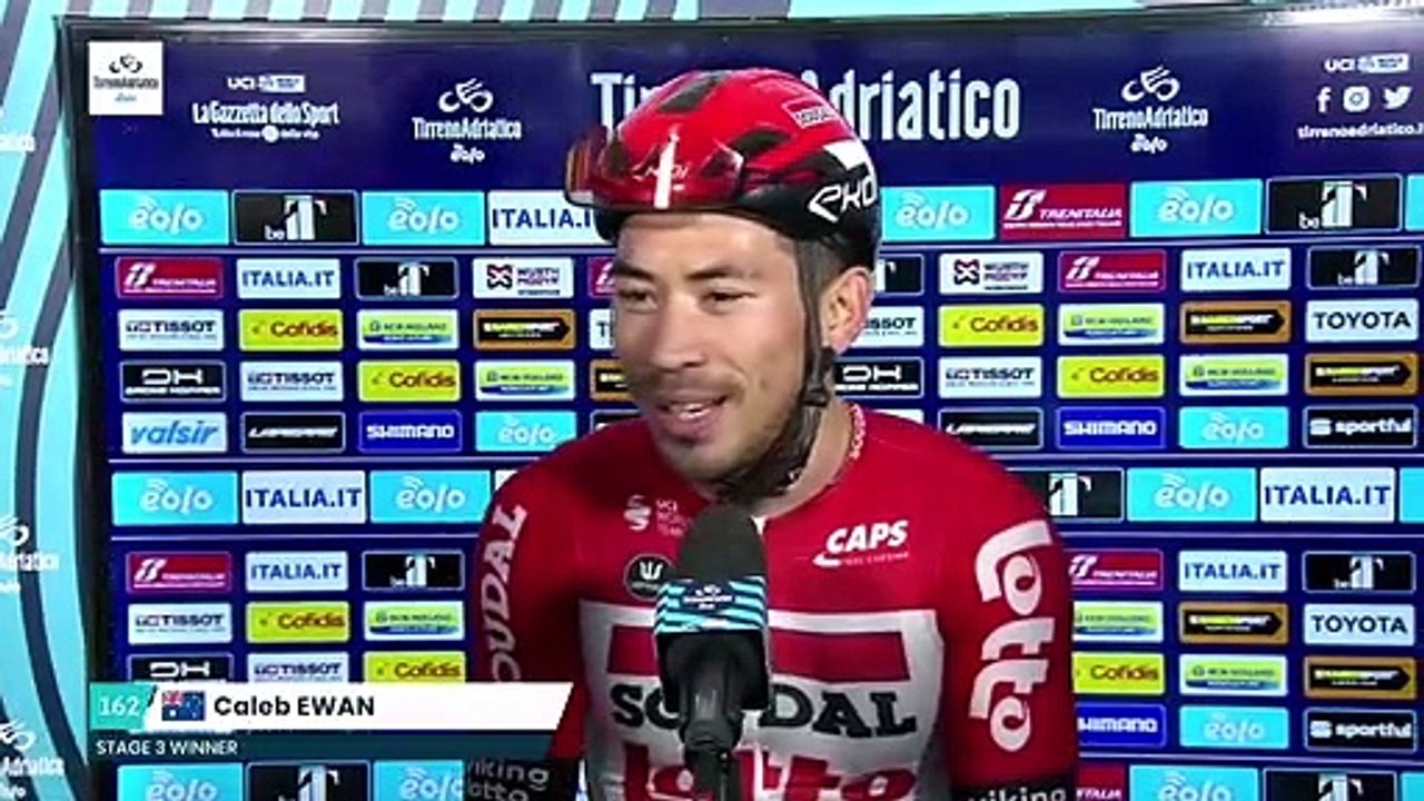 Tirreno-Adriatico 2022 - Caleb Ewan : "I'm happ...