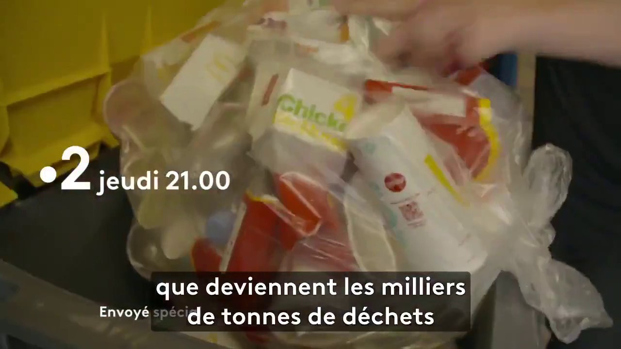 envoyé spécial - Déchets  les fast-foods hors-la-loi  - france 2 - 18 10 18