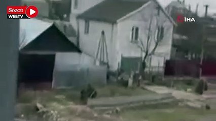 Rusya Mıkolayiv’de müstakil bir evi vurdu