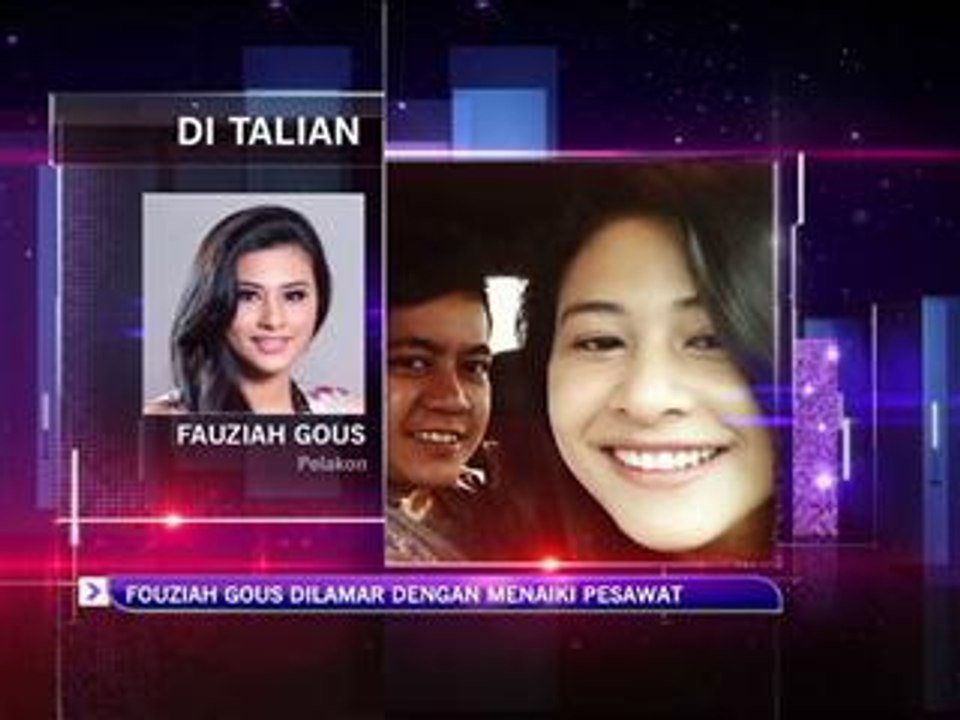 Fouziah Gous dilamar dengan menaiki pesawat