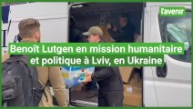 Benoît Lutgen en mission humanitaire et politique à Lviv, en Ukraine