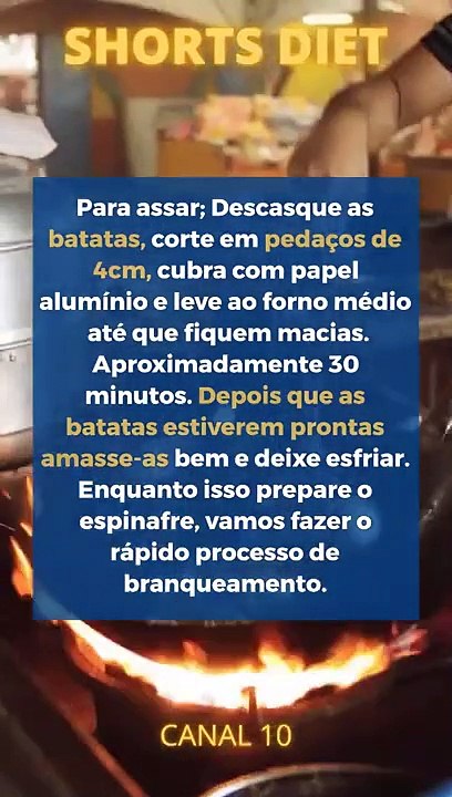 Nhoque de batata doce com espinafre