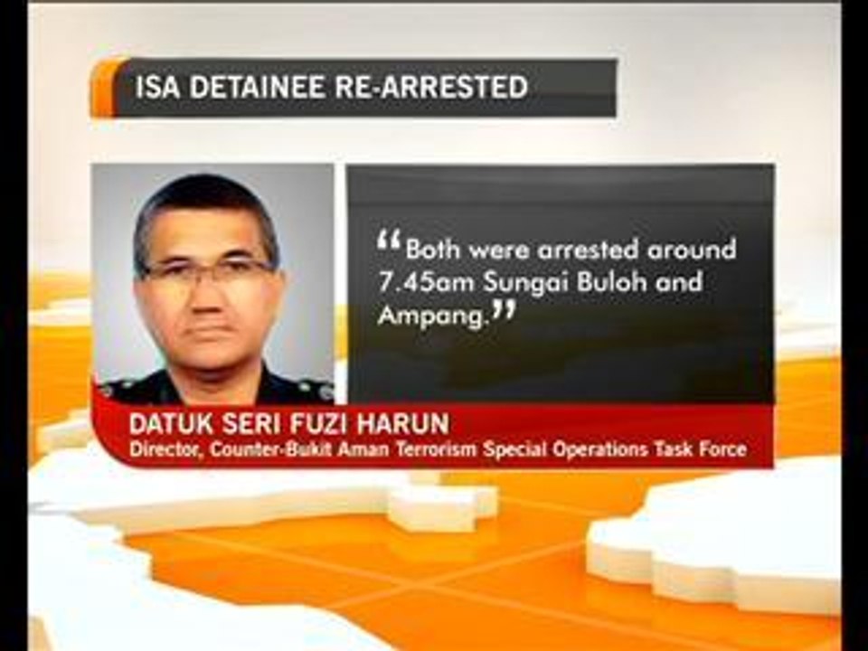 ISA detainee re-arrested