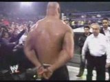 Goldberg jackhammer Brock Lesnar