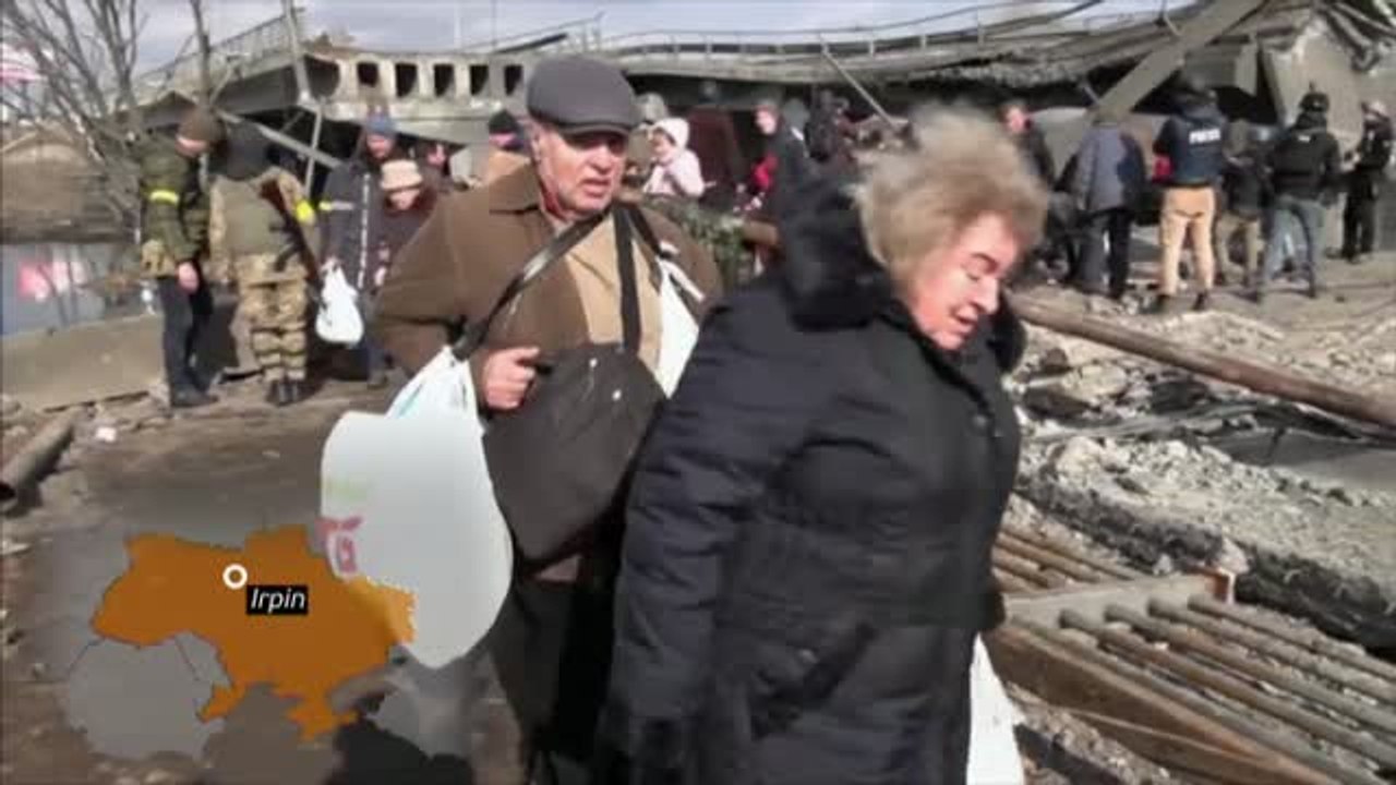 El drama de las evacuaciones en Ucrania