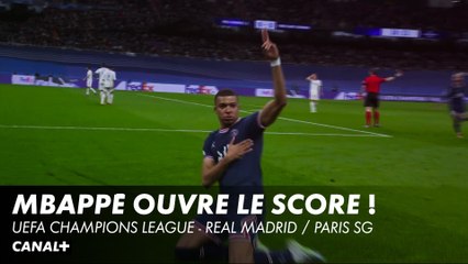 L'ouverture du score signée du supersonique Mbappé - Real Madrid / PSG - UEFA Champions League