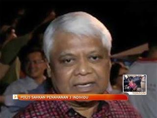 Polis sahkan penahanan 3 individu