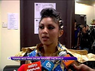 Tenaga Mizz Nina dalam 'Around The World'