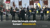 Kiev'de bu kez sirenler değil müzik sesleri duyuldu