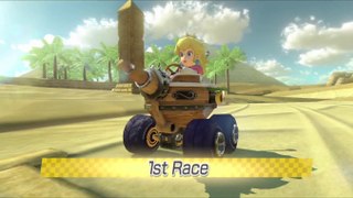 Mario Kart 8 Deluxe, 150cc Banana Cup Grand Prix, Peach Gameplay, Nintendo Switch