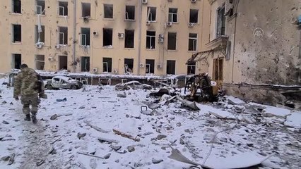 Ukrayna'nın Harkiv kentindeki yıkım, AA tarafından görüntülendi