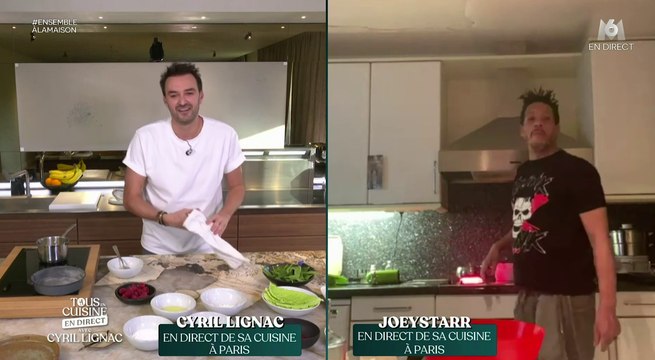 Zapping du 10/04 : Tous en cuisine : JoeyStarr met le feu chez Cyril Lignac