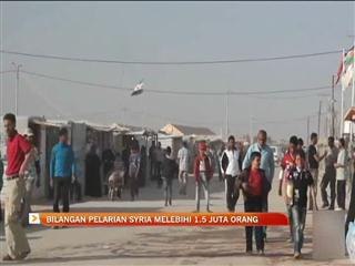 Bilangan pelarian Syria melebihi 1.5 juta orang