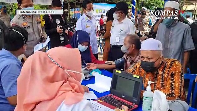 Pekan Vaksinasi Lansia Dosis I di Banjarmasin, Berhadiah Emas dan Sepeda Motor
