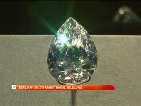Berlian 101.73 karat bakal dilelong