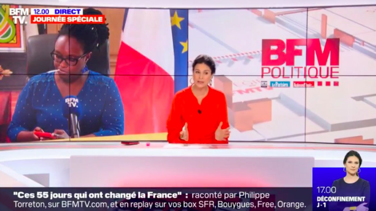 Sibeth Ndiaye en pleine pause cigarette