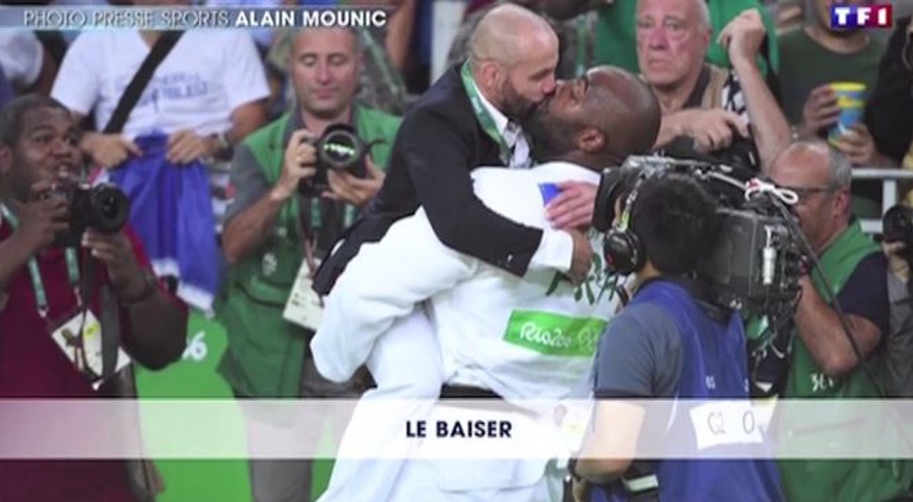 Le zapping du 14/08 : Teddy Riner s'explique sur son baiser avec son entraineur