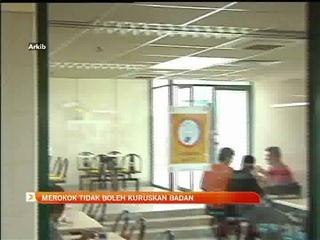 Merokok tidak boleh kuruskan badan