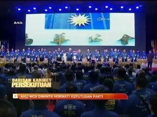 Ahli MCA diminta hormati keputusan parti