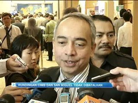 Rundingan CIMB - San Miguel berjalan lancar