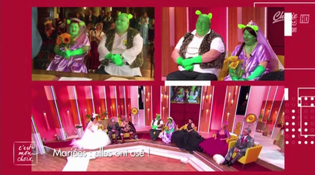 Le zapping du 14/09 : C’est mon choix (Chérie 25 ) -  Ils se marient déguisés en Shrek