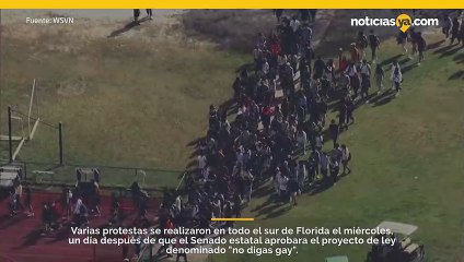 Estudiantes protestan por nueva ley implementada en Florida “No digas Gay”