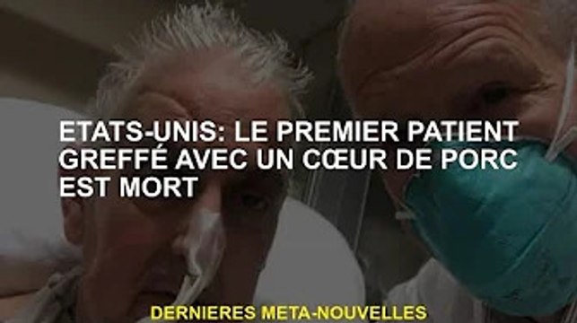États-Unis : le premier patient greffé d'un cœur de porc décède