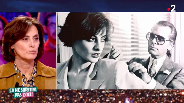 Inès de la Fressange sur Karl Lagerfeld