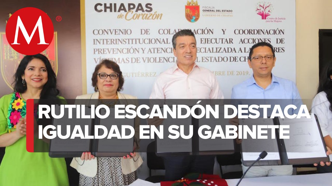 Rutilio Escandón firmó convenios de igualdad de género