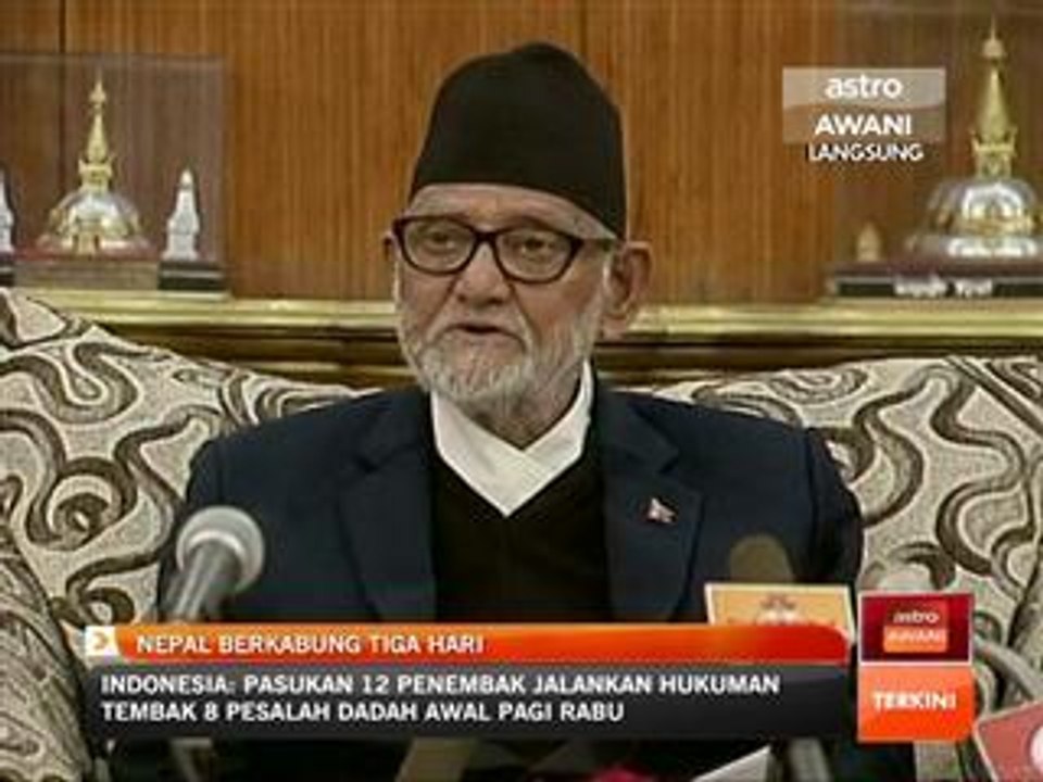 Nepal berkabung tiga hari