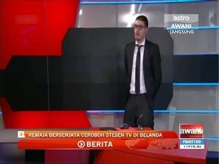 Remaja bersenjata ceroboh stesen TV di Belanda