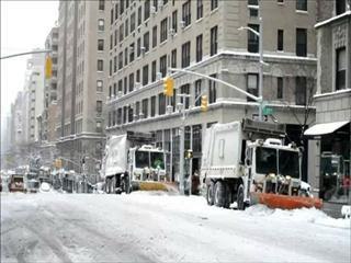Blizzard spares NYC but buries New England in snow