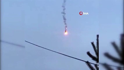 Harkov'da Rus savaş uçağı düşürüldü