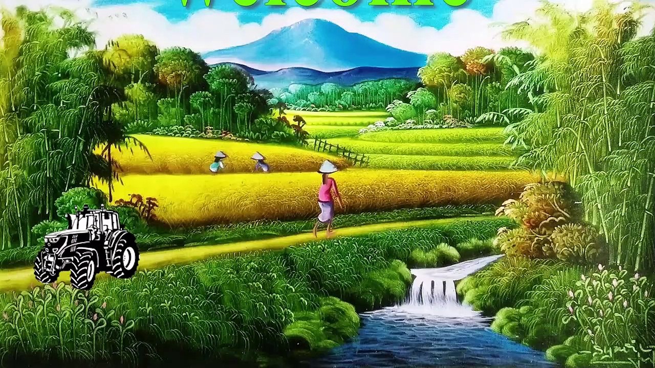 Mini Tractor Crash in mud - Farmer Drive Mini Tractor Kubota ZT140 Transport Rice Stuck In Mud