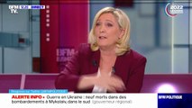 Marine Le Pen sur l'accueil d'Ukrainiens en France: 