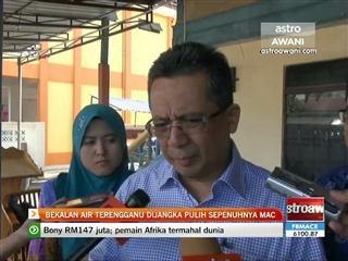 Bekalan air Terengganu dijangka pulih sepenuhnya Mac