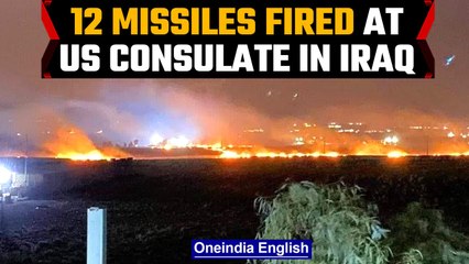 下载视频: Iran fires 12 missiles at US consulate in Iraq | No casualties reported | OneIndia News