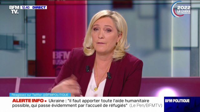 Campagne d'Emmanuel Macron: pour Marine Le Pen, le président de la République fait preuve de mépris à l'égard des Français et du processus démocratique