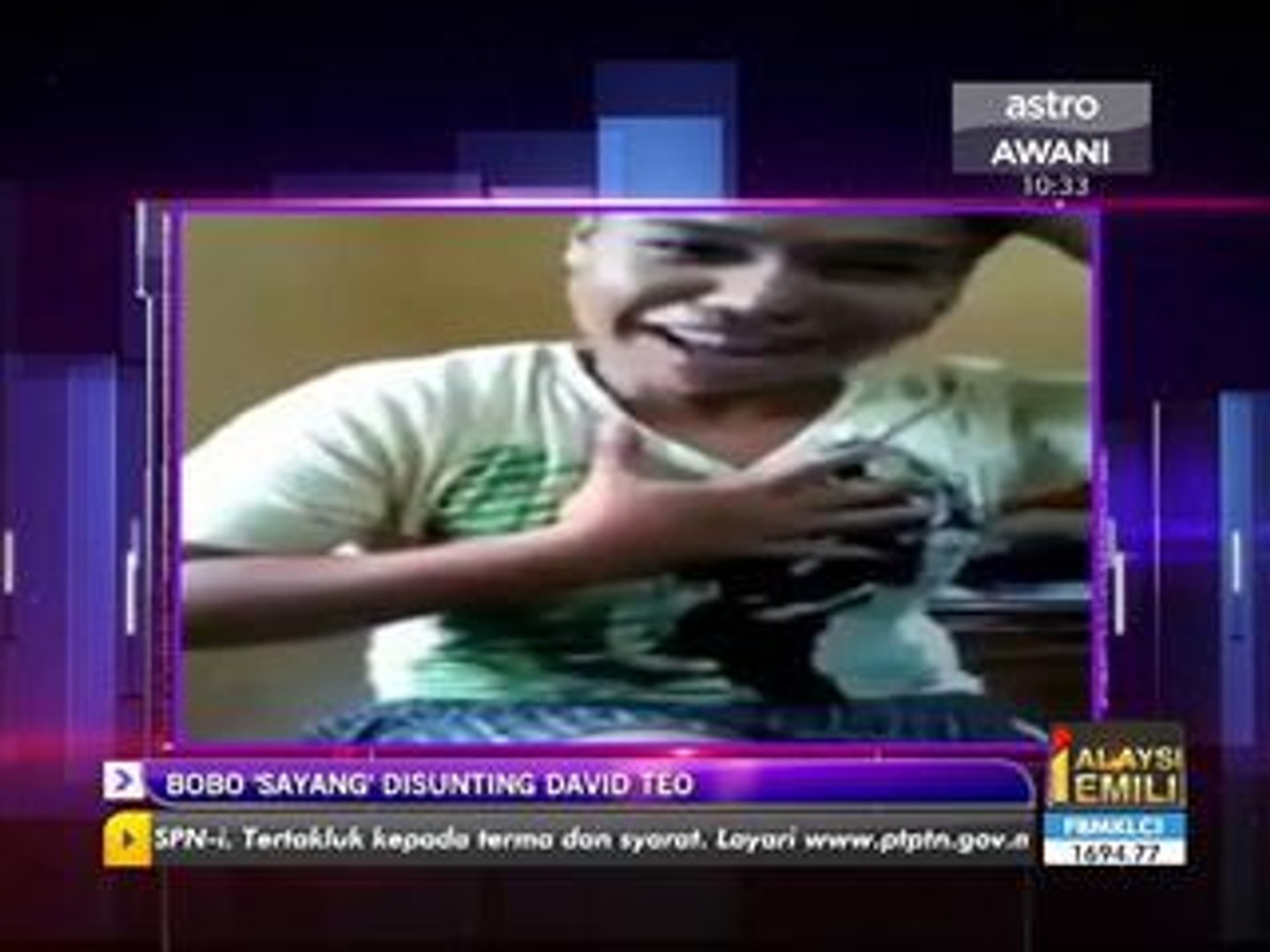 Bobo disunting David Teo