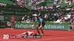 Zapping du 04/06 : Roland Garros : Un tennisman met KO un ramasseur de balle