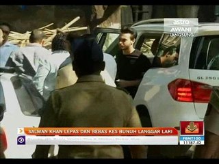 Salman Khan lepas dan bebas kes bunuh langgar lari