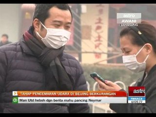 Tahap pencemaran udara di beijing berkurangan