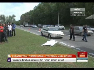 Cubaan pecah rumah gagal, penyamun mati ditikam