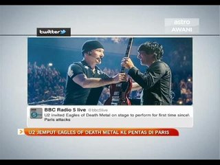 U2 jemput Eagles Of Death Metal ke pentas di Paris