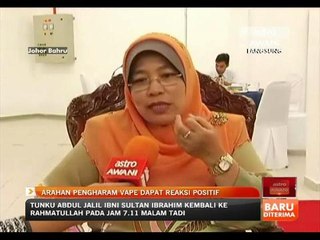 Arahan pengharaman vape dapat reaksi positif