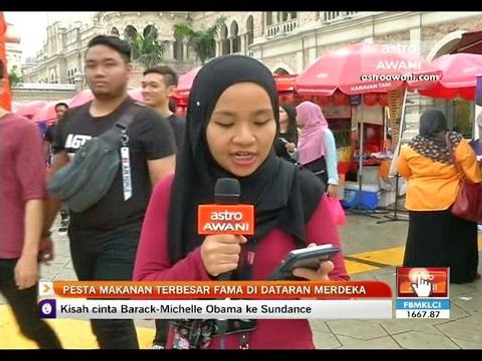 Pesta makanan terbesar FAMA di Dataran Merdeka